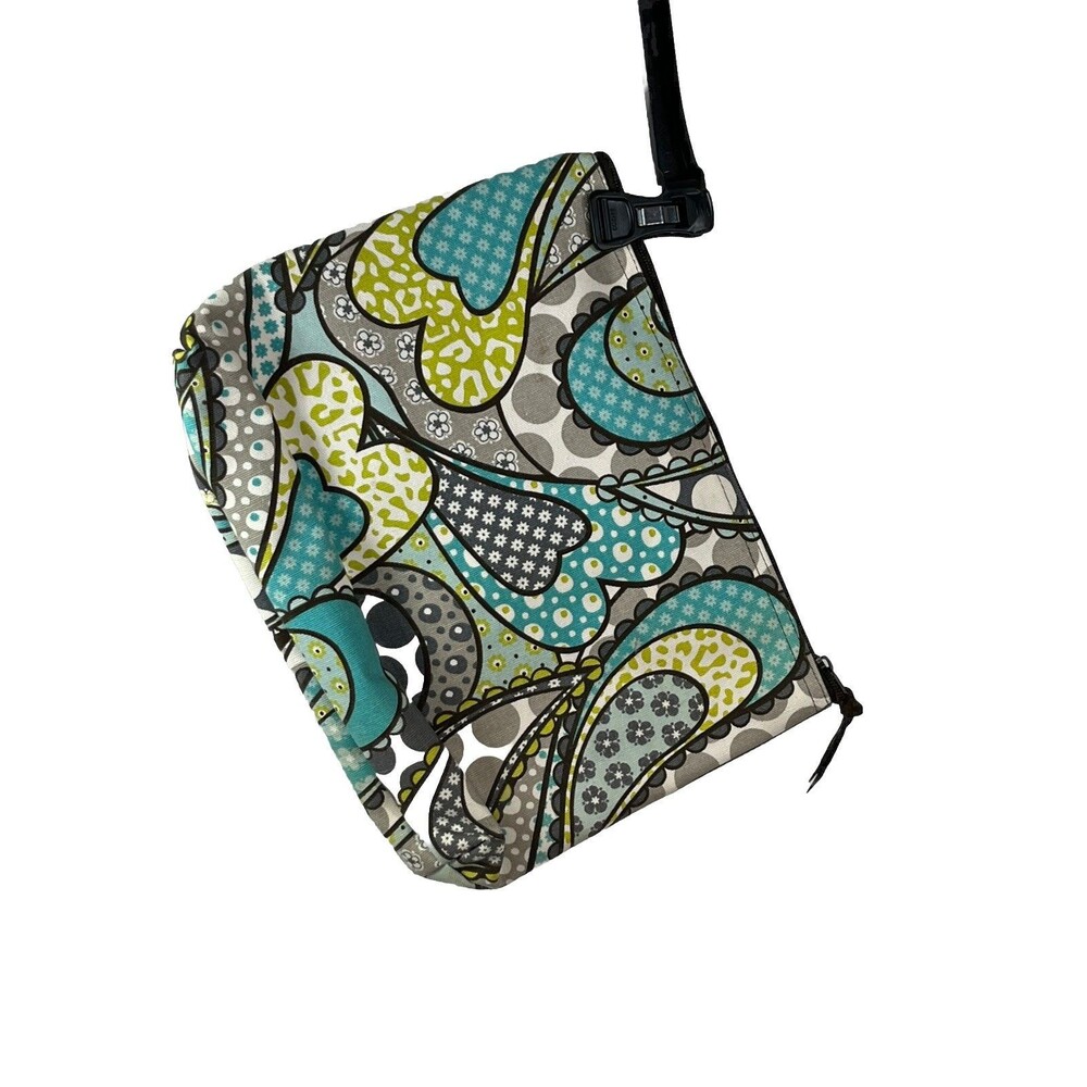Thirty-one Makeup Cosmetic Pouch Travel Bag Heart Paisley Print Zipper Pouch